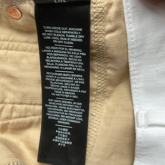 SOLD7 For All Mankind NWT Josefina Feminine Boyfriend Jeans in White Size 27 NEW - Picture 11 of 16